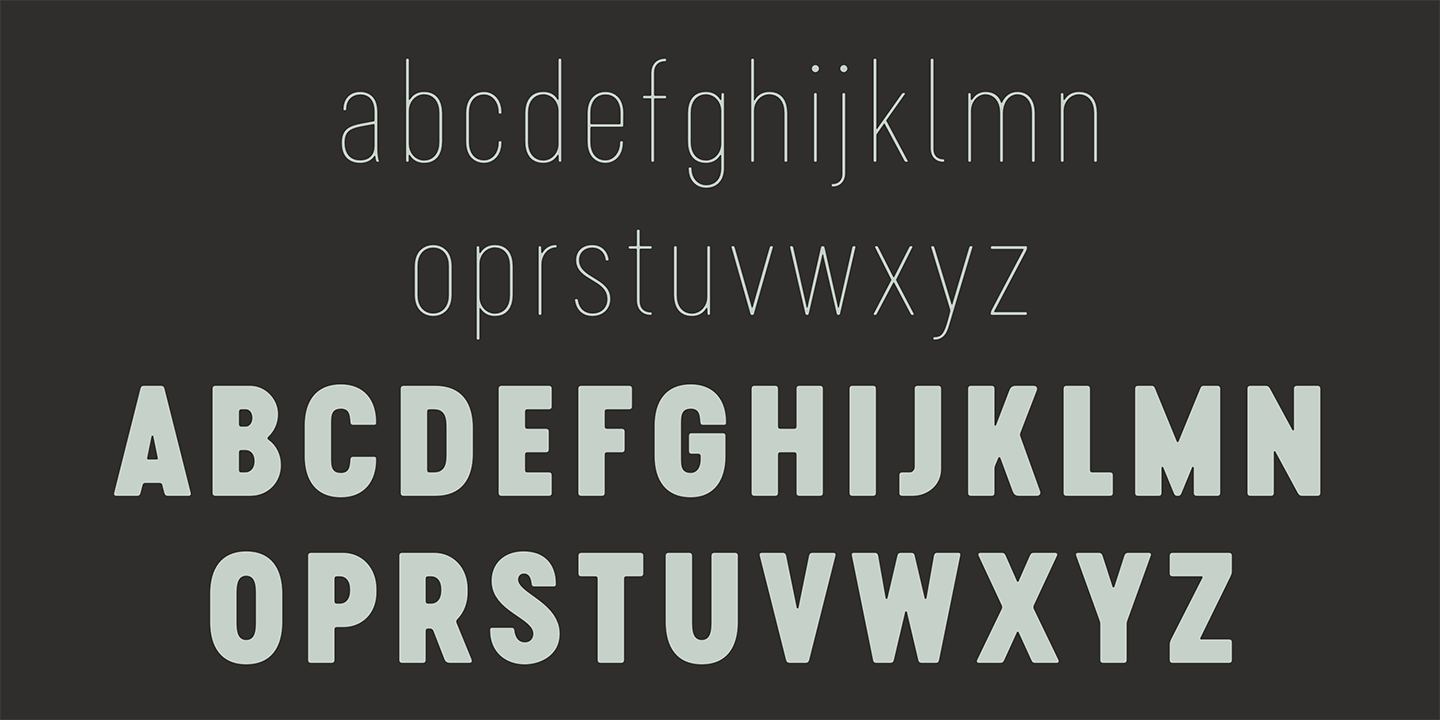 Cervino Condensed Extra Light Condensed Font preview